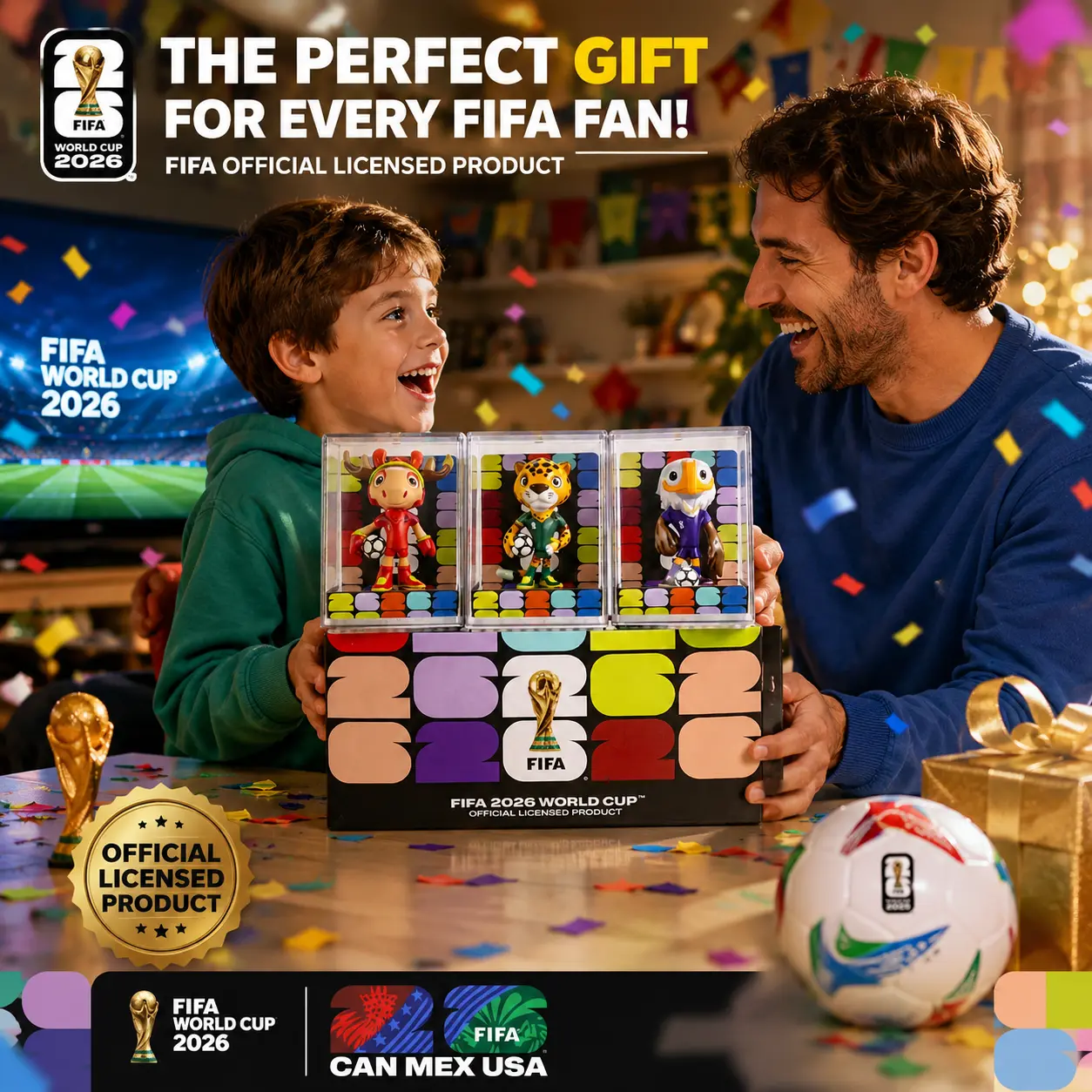 summer wins】Official FIFA 2026 World Cup Mascot Plush Set – 3PCS