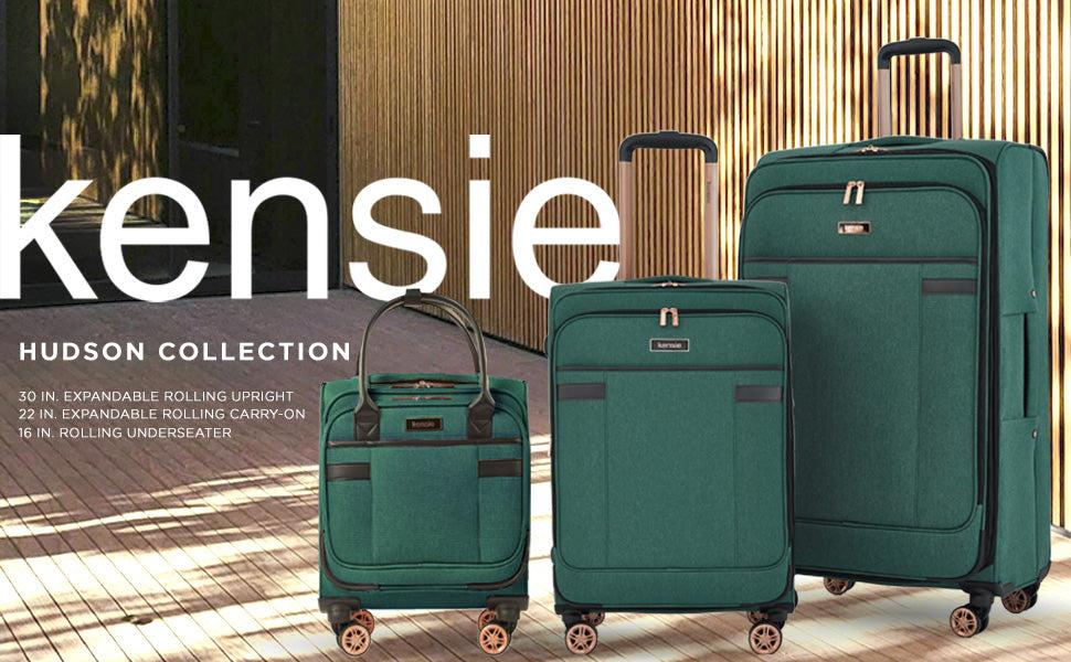 [kensie] Hudson Softside Spinner Luggage, 3-Piece Set (28"/20"/16")