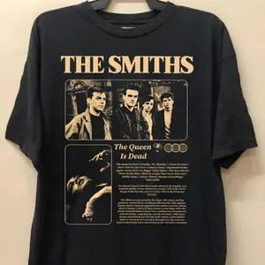 FEEGO The Smiths Music Band Shirt, The Smiths 90s Music Album Graphic Unisex Shirt,  for Men & Women cotton gift tee