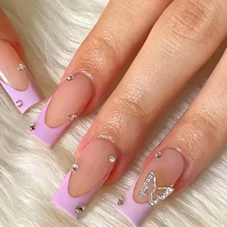 Butterfly 3D Press On Nails