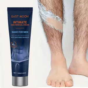 Men's Intimate Hair Removal Cream, Gentle Formula, Quick 5-Minute Removal, Portable Size, Suitable for Private Areas, Legs, Armpits, Full Body Use,Stubble-Free, No Ingrown, Long-Lasting Smooth