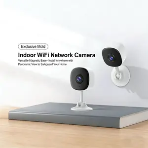 Square 1080P Night Vision Wireless Home Surveillance Security Camera, Window Monitoring, Motion Detection, Remote Mobile APP Control, Baby & Pet Monitor, Two-Way Audio, Indoor WiFi Cam