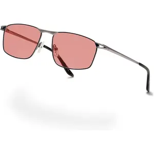 FL-41 Rose Tinted Blue Light Glasses for  Light Sensitivity, Concussion and Fluorescent LED Glare (Office Work)