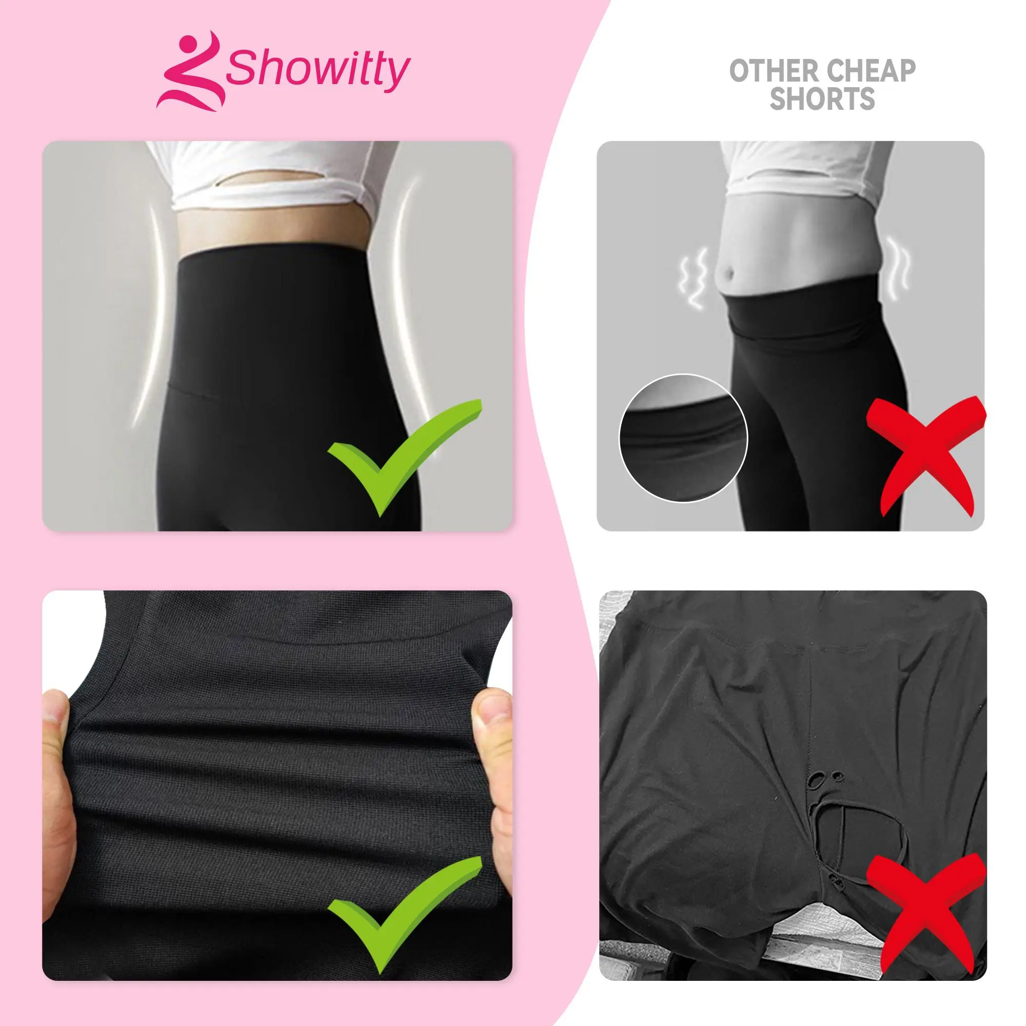 Showitty 1/3 Pack Biker Shorts Women with Pockets 11” Shorts High Waist Casual Daily Wear Comfortable Fit Showitty 1/3 Pack Biker Shorts Women with Pockets 11” Shorts High Waist Casual Daily Wear Comfortable Fit