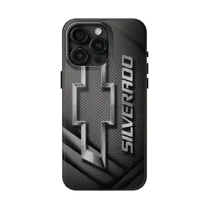 Chevy Silverado Pickup Truck Classic Automotive Art Tough Cellphone Case, Rustic Country Aesthetic Heavy-Duty Shock-Resistant Handheld Casing, Phone Accessories for iPhone 17 Pro Max 16 Air 15 14 13 12 11, Fan Gift Idea