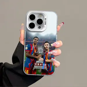 Rashford Bardghji IPhone 17 Promax Phone Case Anti Drop Case Suitable For IPhone 16 15 14 13 12 11 Xs Plus Samsung S25 S24 S23 S22 Ultra FE Acrylic Protective Shockproof Rugged Case Football