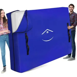 Mattress Bags for Moving - Extra Thick & Durable  Mattress Cover for Moving -   Tarp Mattress Protector with Heavy Duty Handles (82''x63''x15''  Size)