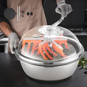 VEVOR Bud Leaf Bowl Trimmer, 13 in Manual Bud Trimmer, with Sharp Stainless Steel Blades, Visual Cutting, Wet Dry Hydroponic Cutting Machine, Twisted Spin Cut for Plants Leaves Buds FlowersVEVOR Super Brand Day