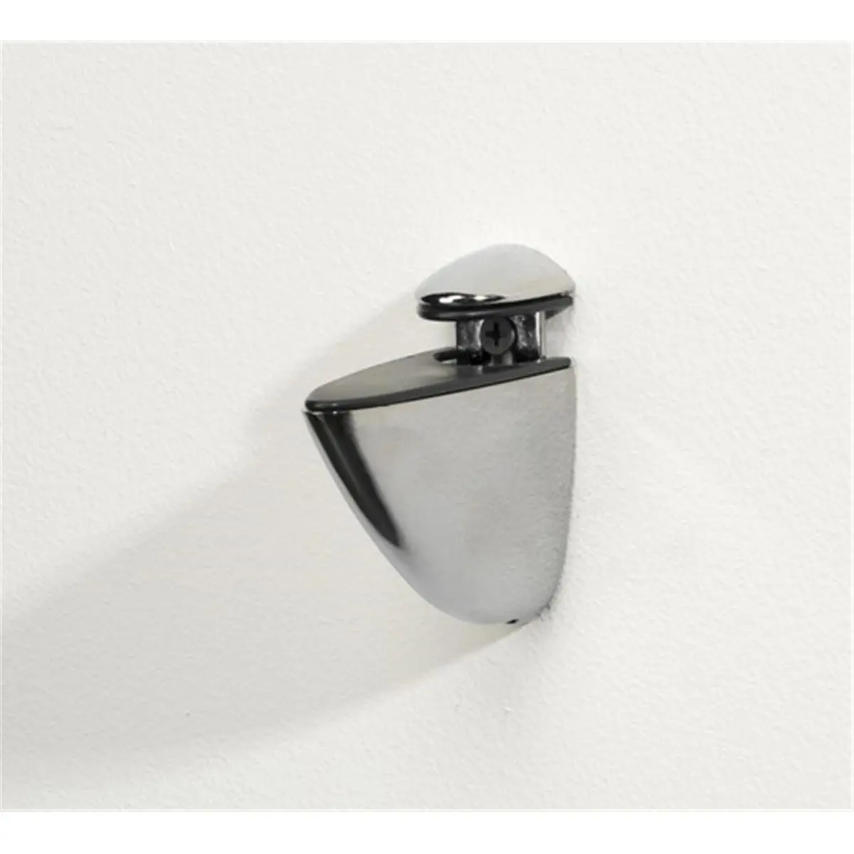 212 MAIN Pelicani Chrome Medium Metal Shelf Bracket - Wall-Mount Holder, Chrome Finish, Shelves Support