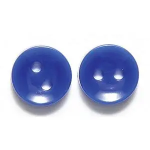 10BU174: Plastic Craft Buttons Opaque Royal Blue 10mm 200PC