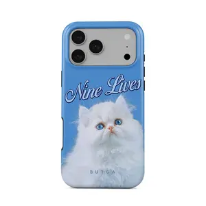 Nine Lives Phone Case by BURGA | Luxury Striped Aesthetic iPhone Case | Slim Shockproof MagSafe Cover | Trendy Colorful Design | Gift-Ready Case for iPhone 11–17 Pro Max