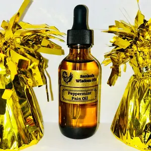 Sankofa Peppermint Pain Oil Hydrating Organic Massage Oil Calming Soothing