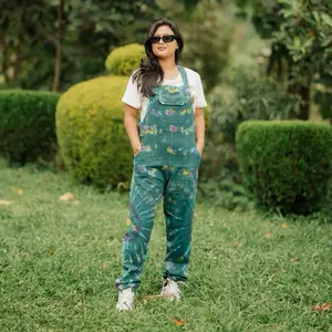 Himalayan Fashion Overalls Multicolor Handmade Cotton Overalls Summer Boho Hippie Fashion Comfortable Womenswear Adjustable Strap