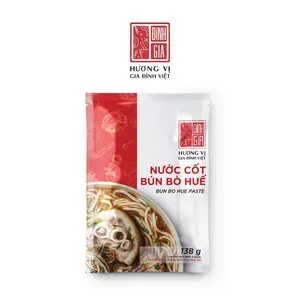 Combo 3 túi cốt Bún bò Huế | 3-pack Combo of Hue Beef Noodle Soup Broth |  Đỉnh Gia
