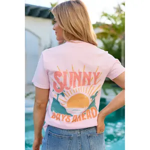 Sunny Days Ahead Light Pink Graphic Tee