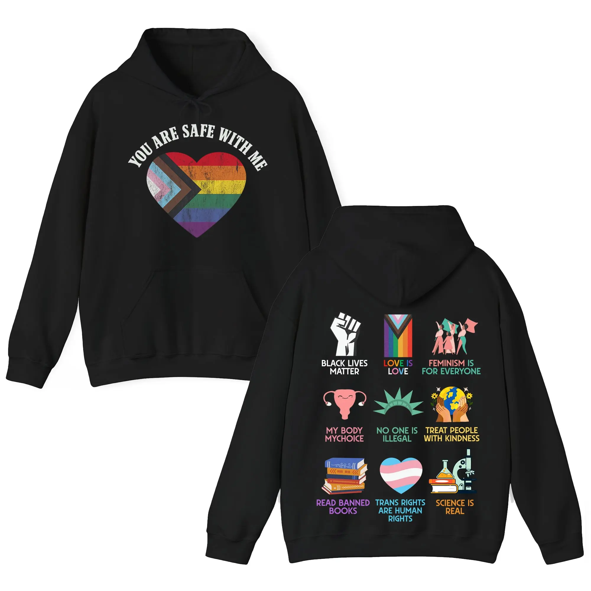 Equality Shirt, Human Rights shirt, Equal Rights, You're Safe With Me T-Shirt /Sweatshirt/Hoodie