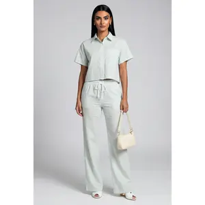 Striped Poplin Pants