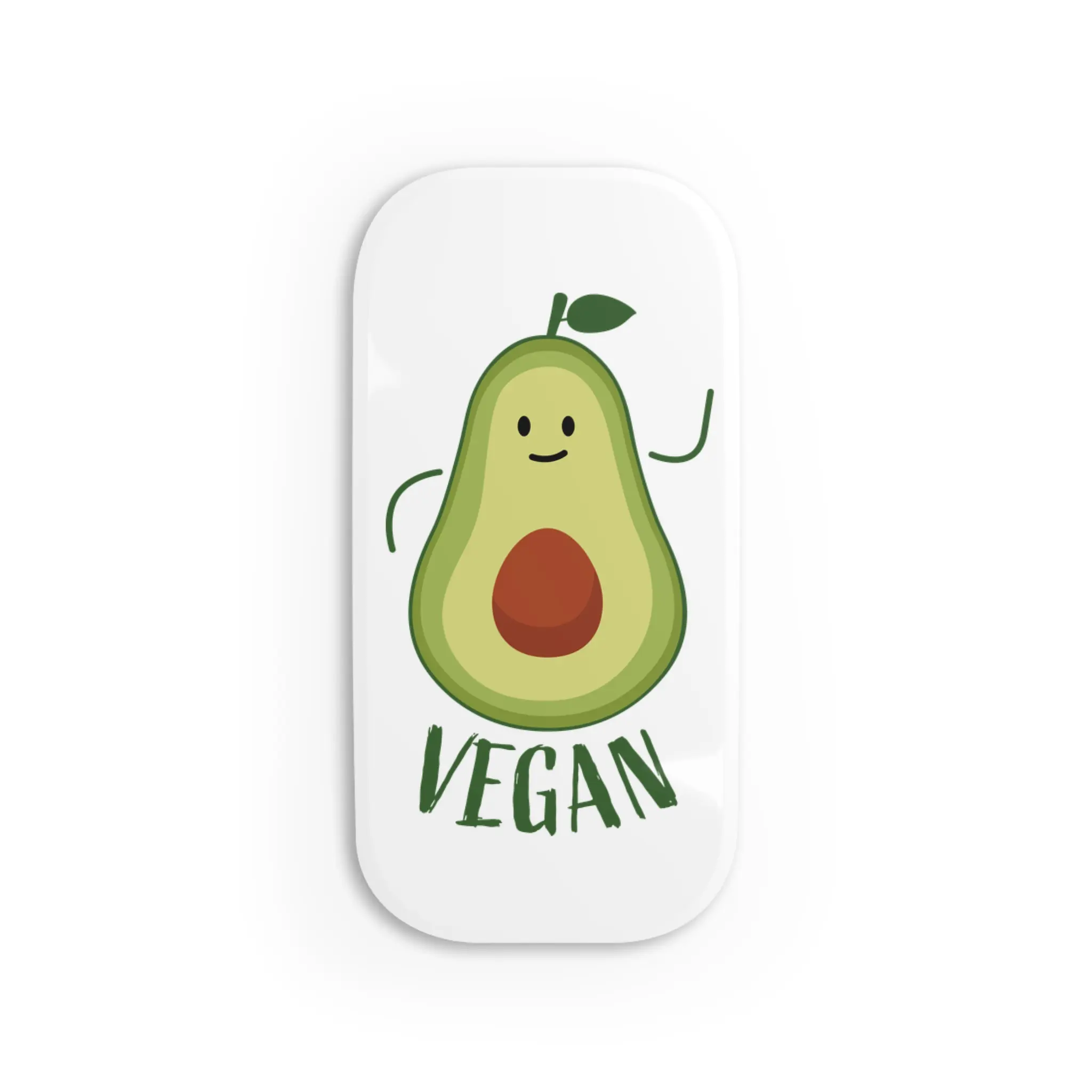 Avocado Vegan Phone Grip, Cute Phone Stand, Eco-Friendly Accessory, Smartphone Holder, Gifts for Vegans