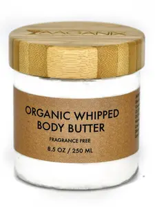 Organic Whipped Body Butter (Fragrance Free) (8.5 Oz/250 ml)
