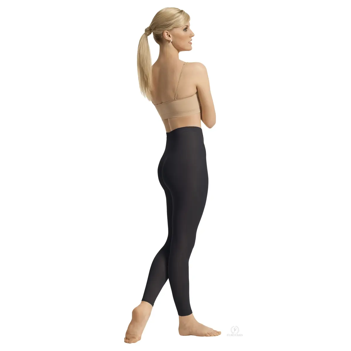 212 MAIN Men's Light, Soft, Breathable, Fashionable Minimalist Non-Run Footless Tights - Black, 2XL, Simple Sizing, Secure Fit, Day Wear, Woven Band