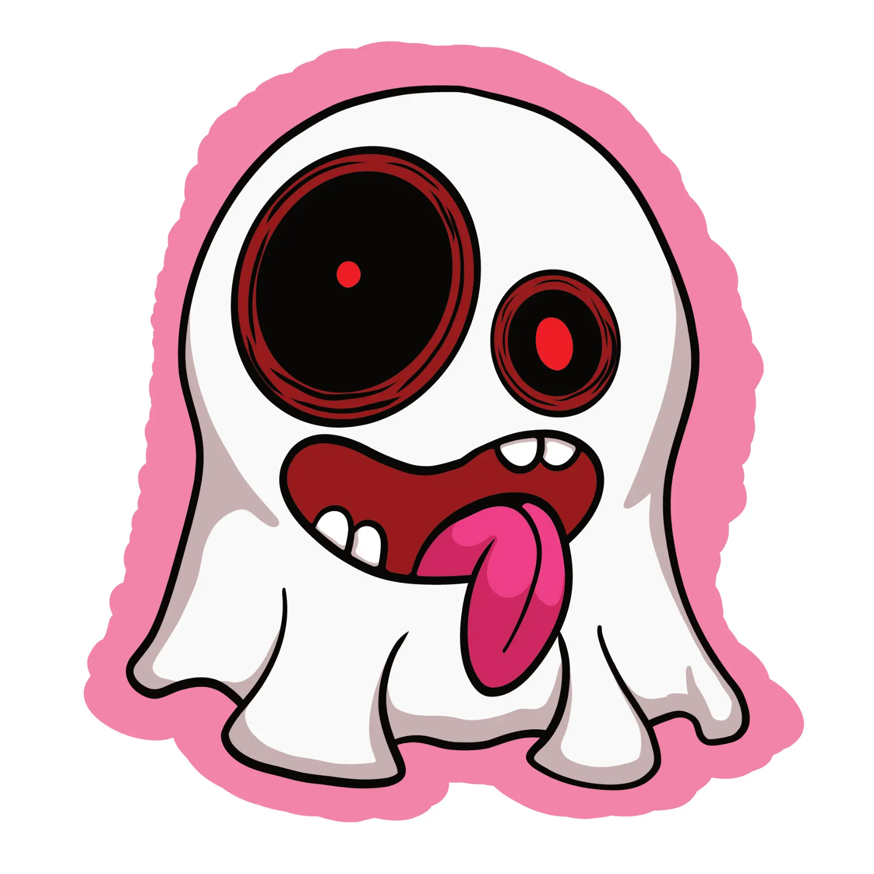 "Goofy Ghost" Vinyl Sticker