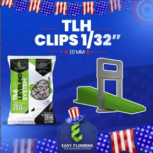 TLH CLIPS 1/32" - 1.0 mm - Ideal for Marble Spacer and Thick Tile - Easy Flooring Orlando