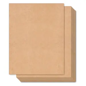 Brown Kraft Cardstock Thick Paper 100 Sheets,  8.5" x 11" Heavyweight 80lb Card Stock for Crafts and DIY Cards Making