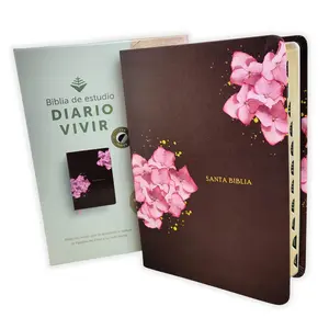 Biblia de Estudio del Diario Vivir NTV, imit piel flor con índice