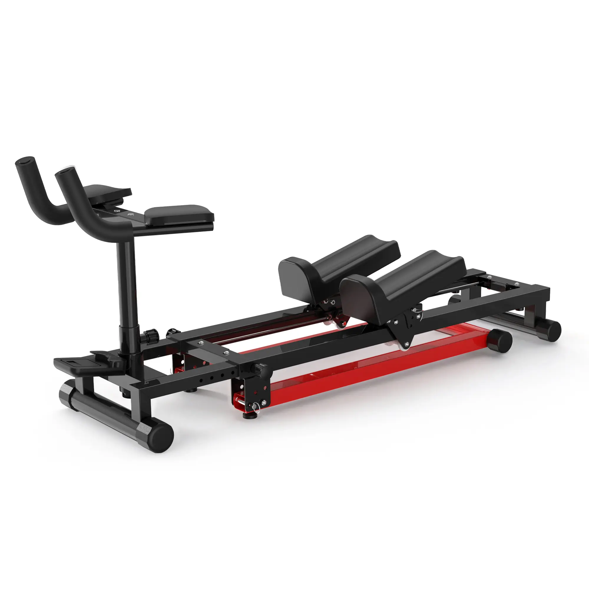 SAYGOGO 2-in-1 Core Trainer & Ab Machine - Heavy-Duty Adjustable Steel Home Gym Equipment (Manufacturer-Made), 300 lbs Capacity, Built-In LCD Display, Knee Pads, Intelligent Height & Length Adjustment, For All Levels, Lower Back Workouts, Home Studios Use