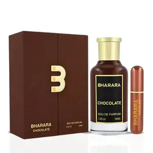 Bharara Chocolate 3.4oz Eau De Parfum Unisex 3.4 Oz (100ml) – Rich & Luxurious Scent with Bergamot, Date & Vanilla