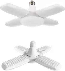 LED Garage Light Motion Sensor, E26/E27 Screw-in Ceiling Mount LED Motion Activated Light for Garage/Shop/Porch - 60W 6000LM 6500K