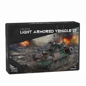 Mocsage MOC-126469 DIY Assembly LAV-25 Infantry Fighting Vehicle Model Small Particles Building Blocks Set (476PCS)