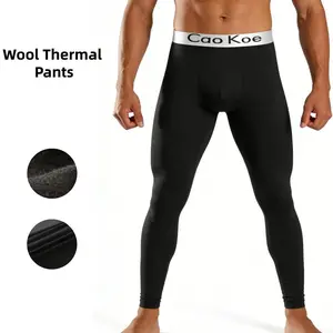 SERACAL Men's 3-Pcs Thermal Pants - Men's All-Day Windproof Insulated Winter Trousers with Slim-Fit Heavyweight Fleece