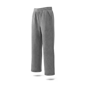 Cotton Yoga Sweatpants Athletic Pants Open Bottom Exercise Lounge Pants Loose Fit with Pockets for Comfort and Versatile Use