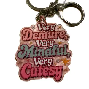 Acrylic Keychain - Simple Design, Ideal for Gifts, Perfect for Everyday Use