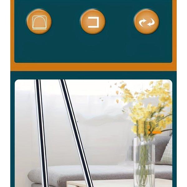 Long Handle Broom and Dustpan Set 2 Pack – 48.8 Inch Upright Sweeping Set, Rotating Head, Floor Cleaning for Kitchen Wood Floor Pet Hair