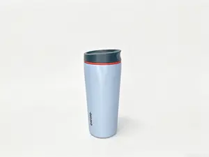 Owala 20oz SmoothSip Slider Tumbler - Portable Vacuum Insulated Water Bottle, Keeps Drinks Cold All Day, No-Mess Design, Kitchenware Drinkware Flask