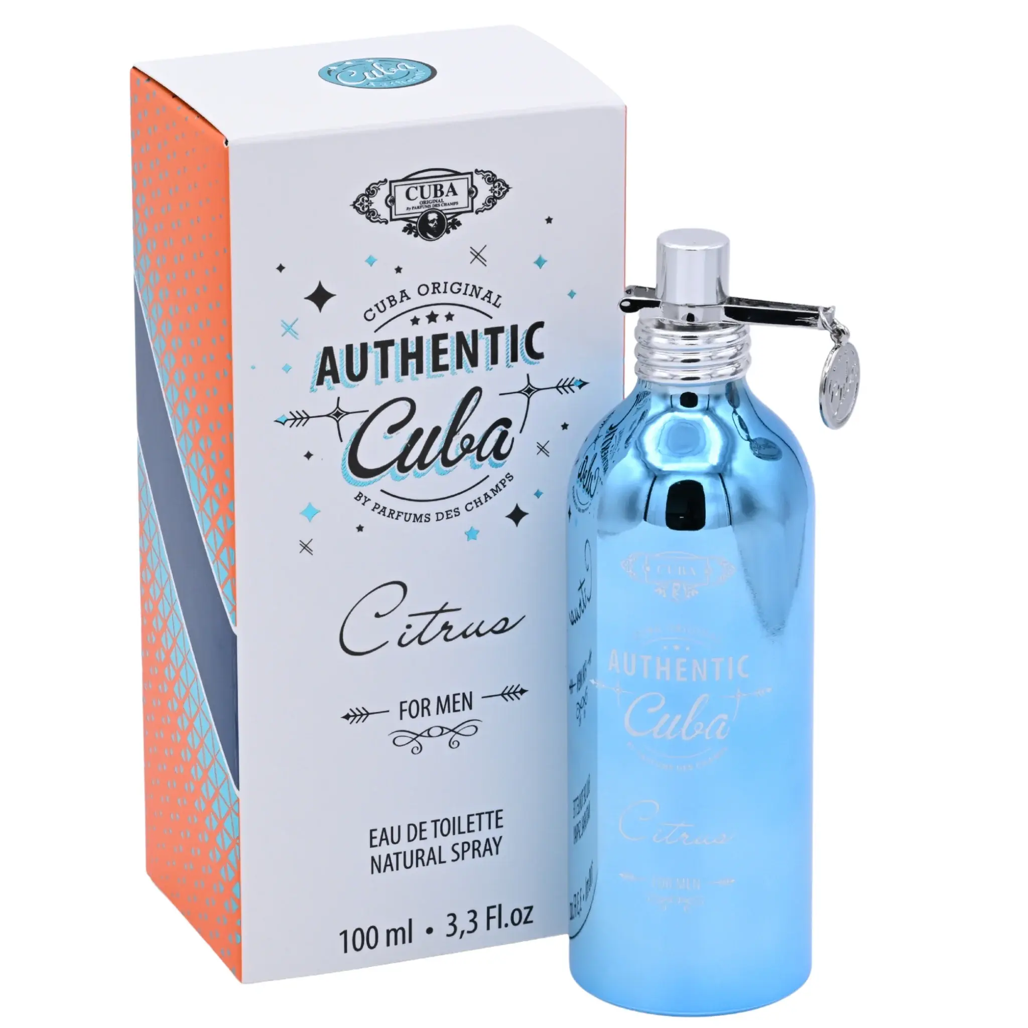 Cuba Authentic Citrus EDT Spray Men 3.3 oz 100ml