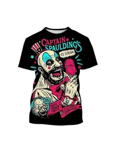 Hot Sale Captain Spaulding Funny  T-Shirt House o  Fashion Hip Hop Harajuku T shirt Streetwear