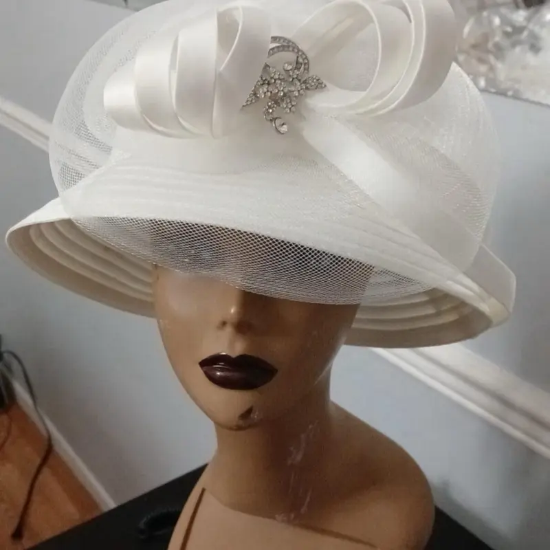 White church hat