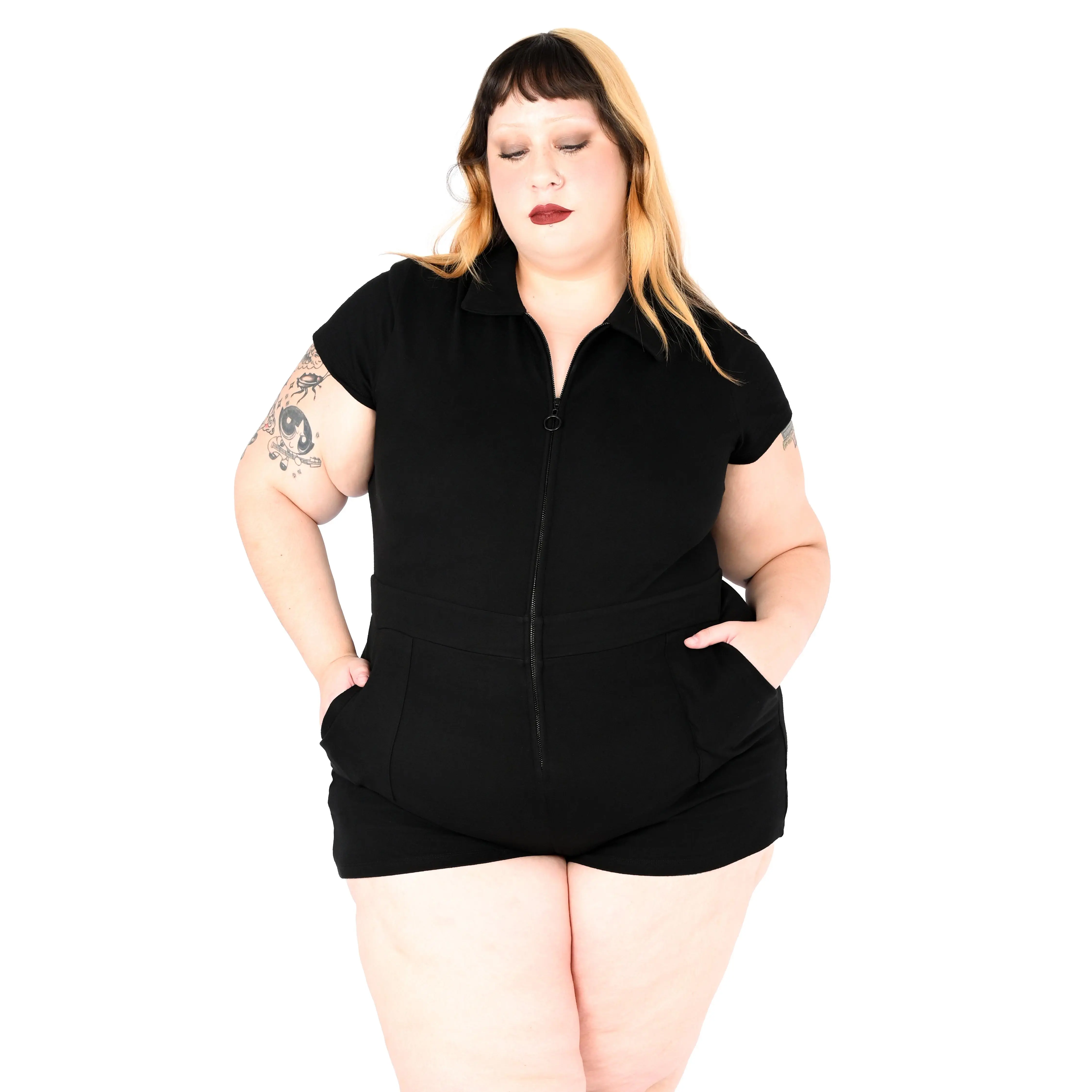 Jamie Lee Zip Up Romper
