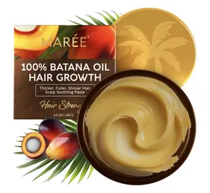 Batana Oil Hair Growth Butter MEREE – 100% Natural Honduran Batana for Thicker, Fuller Hair & Healthy Scalp for Women and Men