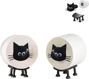 Toilet Paper Holder - Funny  Paper Towel Holder for Bathroom Decor, Self Standing  3D Printed with Durable , 2 count