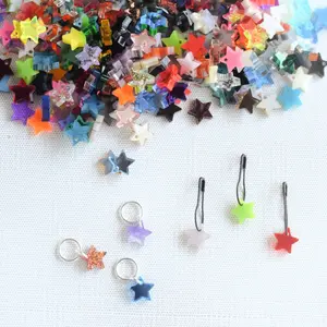 Star Acrylic Stitch Marker Mystery Grab Bag - Set of 6