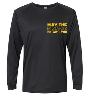 May Force Be With You Galaxy 50+ UPF Long Sleeve Shirt, Unisex Dri-Fit Performance Rashguard Shirt