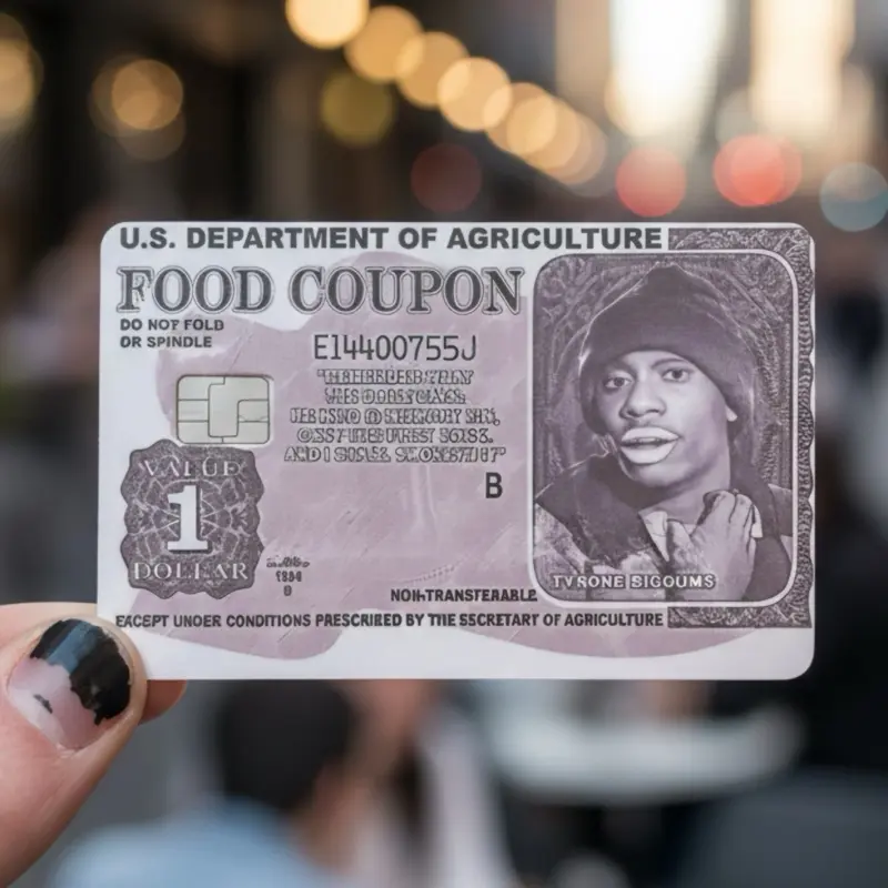 Tyron Biggums Vintage Food Coupon Debit Card Skin Sticker 2 Pack Vinyl Credit Card Cover