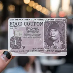 Tyron Biggums Vintage Food Coupon Debit Card Skin Sticker 2 Pack Vinyl Credit Card Cover