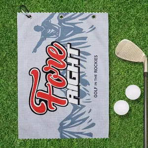 Microfiber Golf Towels,"Golf In The Rockies" Golf Towels,Golf,Outdoor Towel,Solf,Towel For Men, Gift For Men&Women