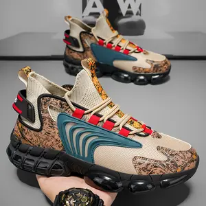 Men's Retro Camo Chunky Sneakers -  Breathable Mesh Lace Up lightweight Running Shoes with Non- Sole, All-Match Casual Sports Shoes for Daily Walking, Gym & Streetwear Style slip resistant work boot