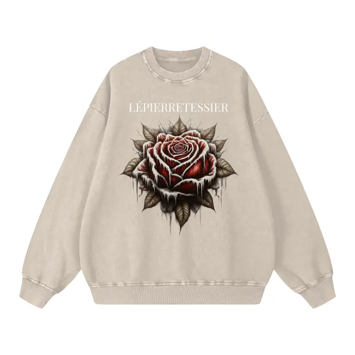 Frozen Rose Oversize Sweatshirt